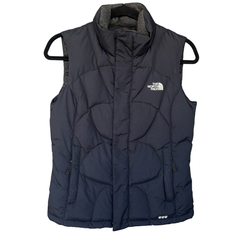 THE NORTH FACE Women’s Black 600 Goose Down Quilted Puffer Full Zip Vest Small